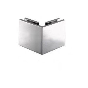 Klamra standardowa 90° (szkło - szkło), H=51 mm chrom satyna