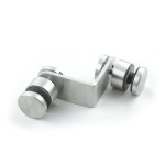Mocowanie punktowe szkła 90° rotule 30mm, AISI 304, SZLIF