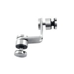 Mocowanie punktowe szkła 90° rotule 30mm z otworem, AISI 304, SZLIF