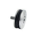 Uchwyt punktowy ø60mm DIN 7991 M10x45mm, AISI 304, SZLIF