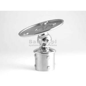 Mocowanie ściana poręcz regulowane dla rury 50,8x1,5 mm - polerowane