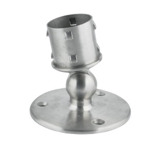 Mocowanie ściana poręcz regulowane dla rury 50,8x1,5 mm - szlifowane