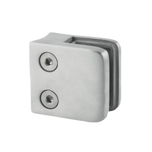 Uchwyt do szkła 55x55 mm dla rury 42,4 mm - szlifowany