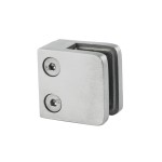 Uchwyt szkła 45x45 mm dla profilu - AISI 316, szlifowany