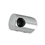 Uchwyt przelotowy boczny lewy  dla pręta Ø 16 / 42.4 mm polerowany