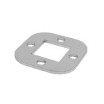 Stopa kwadratowa 88 x 88 x 4 mm z otworem 50x30