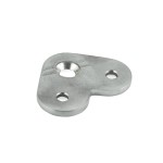 Blaszka montażowa narożna dla pochwytu płaskiego- szlifowana