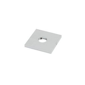 Zaślepka płaska do spawania dla profila 50x50 z otworem  8mm