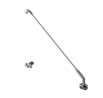 Pojedyncze mocowanie daszka szklanego FI 60, 1 otwór montażowy M12, AISI 304