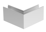 Kątownik aluminiowy wewnętrznym i zewnętrzny, profil MOVE GLASS
