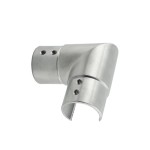 Kolanko poziome ostre 90° dla pochwytu 42,4mm, AISI 316 szlif 