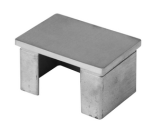 Zaślepka płaska dla pochwytu 60x40 AISI 316 szlif  