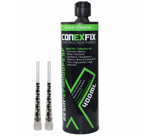 Kotwa chemiczna Conexfix uniwersalna 400ml + 2 szt. mieszacza 