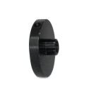 Uchwyt punktowy szkła, rotula, AISI 304, czoło Ø 50 mm, czarny RAL 9005 MAT