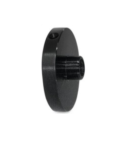 Uchwyt punktowy szkła, rotula, AISI 304, czoło Ø 50 mm, czarny RAL 9005 MAT