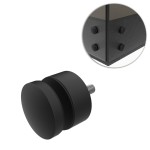 Uchwyt punktowy szkła, rotula, dla szkła 8-21,52 mm, AISI 304, Ø50/20mm M10, czarny, RAL 9005 MAT