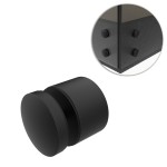 Uchwyt punktowy szkła, rotula, dla szkła 8-21,52 mm, AISI 304, Ø50/30mm M10, czarny, RAL 9005 MAT 