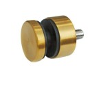 Uchwyt punktowy szkła, rotula, dla szkła 6-17,52 mm, AISI 304, Ø30/13mm, otwór Ø8,5, ZŁOTY SZLIF