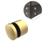 Uchwyt punktowy szkła, rotula, dla szkła 8-21,52 mm, AISI 304, Ø50/30mm M10, ZŁOTY SZLIF