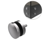 Uchwyt punktowy szkła, rotula, dla szkła 6-17,52 mm, AISI 304, Ø40/8mm, M10, SZLIF 