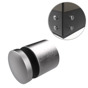 Uchwyt punktowy szkła, rotula, dla szkła 6-17,52 mm, AISI 304, Ø40/40mm, M10, SZLIF 