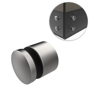 Uchwyt punktowy szkła, rotula, dla szkła 8-21,52 mm, AISI 304, Ø50/30mm, M10, SZLIF