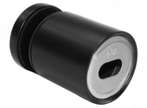 Uchwyt punktowy do szkła ø50mm dystans 50mm z regulacją M10, ot. w szkle 26mm, AISI 304, RAL 9005 